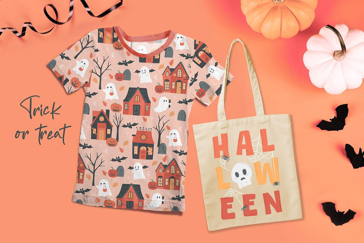 Fun Halloween Village Illustrations, a Background Graphic by CreativeChristiana (Photo 6 of 11)