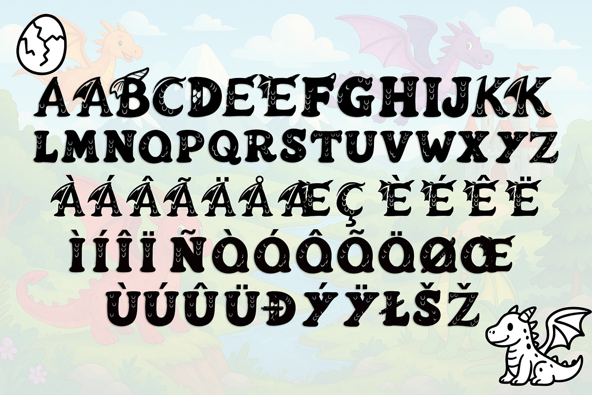 Drakonia Fantasy Kids Font, a Handwritten Font by Art StoreID (Photo 3 of 11)