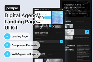 PixelPro Digital Agency UI Kit