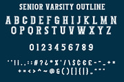 Senior Varsity, a Slab Serif Font by Mini_World (Thumbnail 9 of 10)