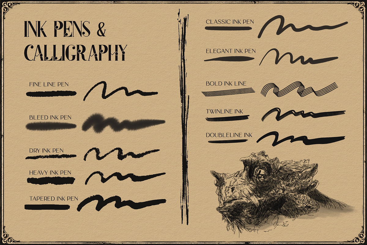 The Ultimate Ink Collection, a Brush Add-On by GRANCI STUDIOS (Photo 3 of 9)