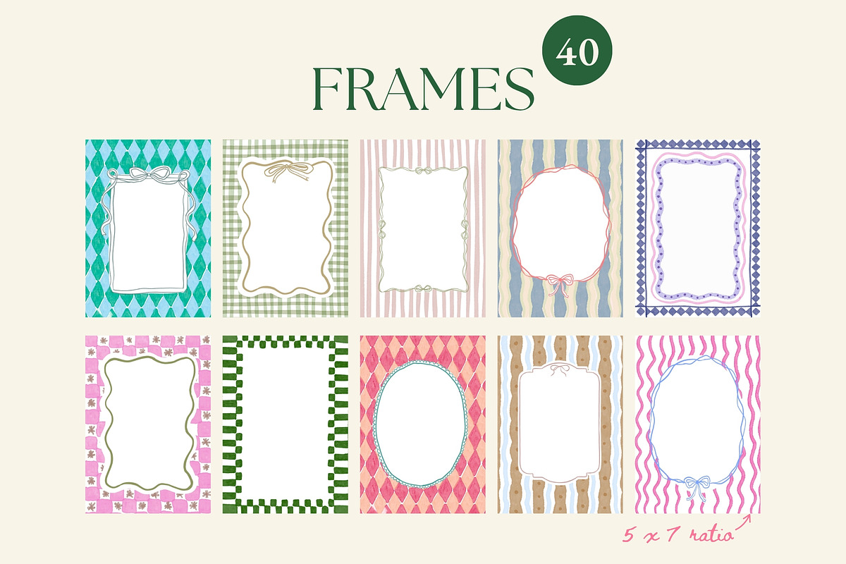 202 Whimsical Frames Collection, a Decorative Illustration by NassyArt (Photo 19 of 33)