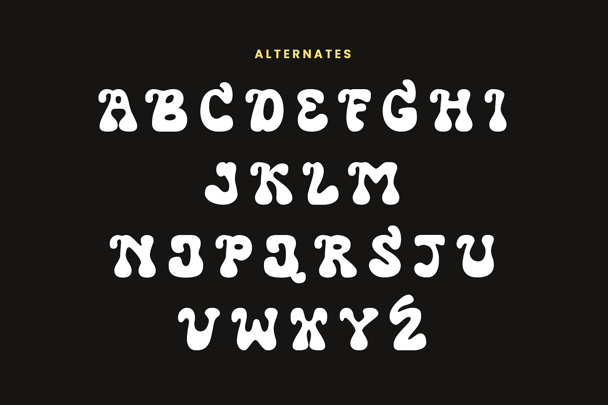 Utopis - Retro Groovy Font, a Script Font by AQR Studio (Photo 8 of 9)