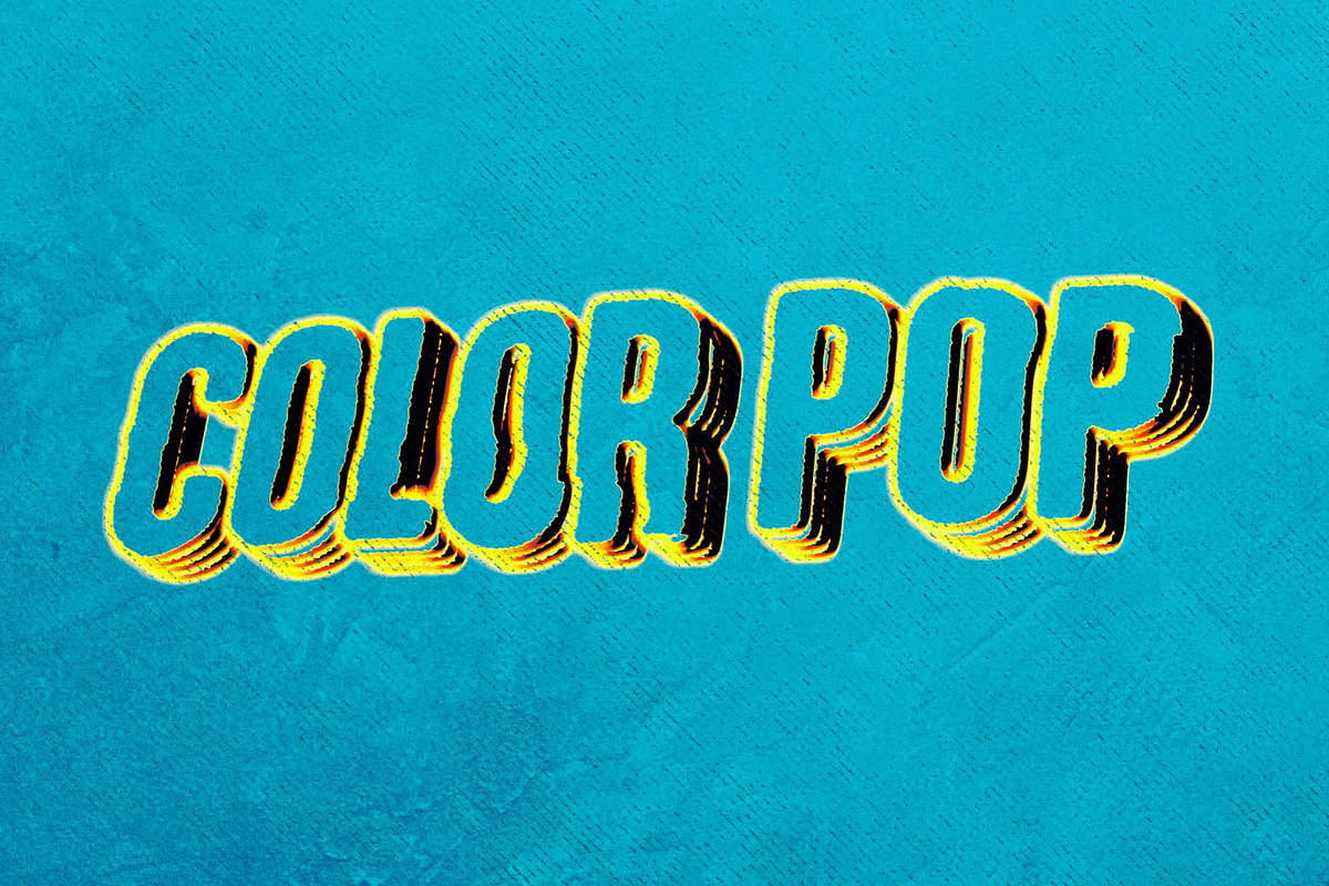 Retro Funk 3D Text Effect Template, a Layer Style Add-On by DesignerCandies (Photo 4 of 7)