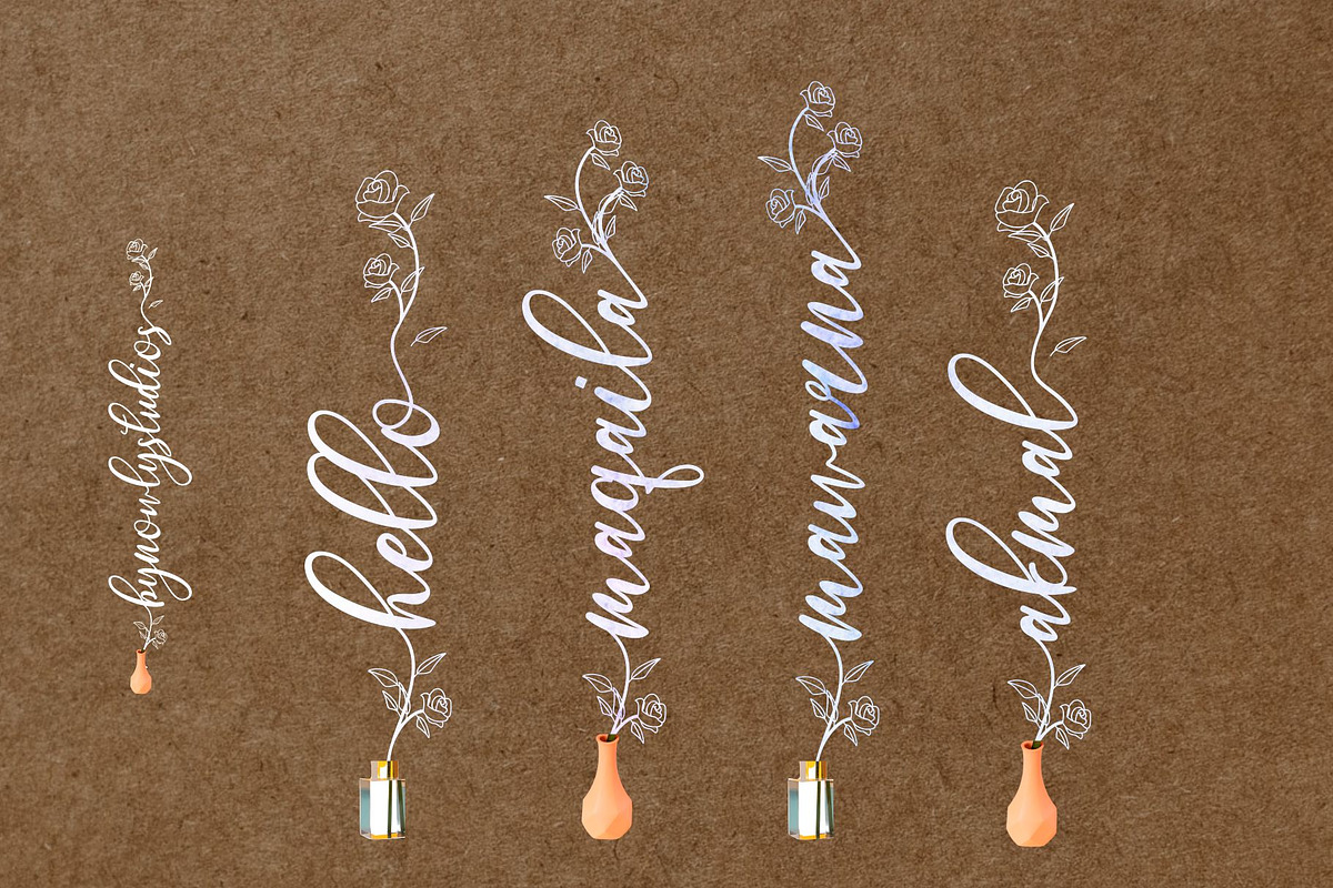 Hello Bunga, a Script Font by Nowlystudios (Photo 2 of 8)