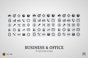 Business&Office - 75 vector icons