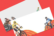 Bicycle Riding Watercolor, a Decorative Illustration by CreativeValuation (Thumbnail 12 of 12)
