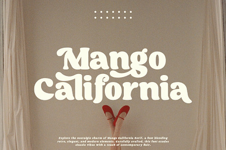 Mango California Serif Font, a Serif Font by roomspace