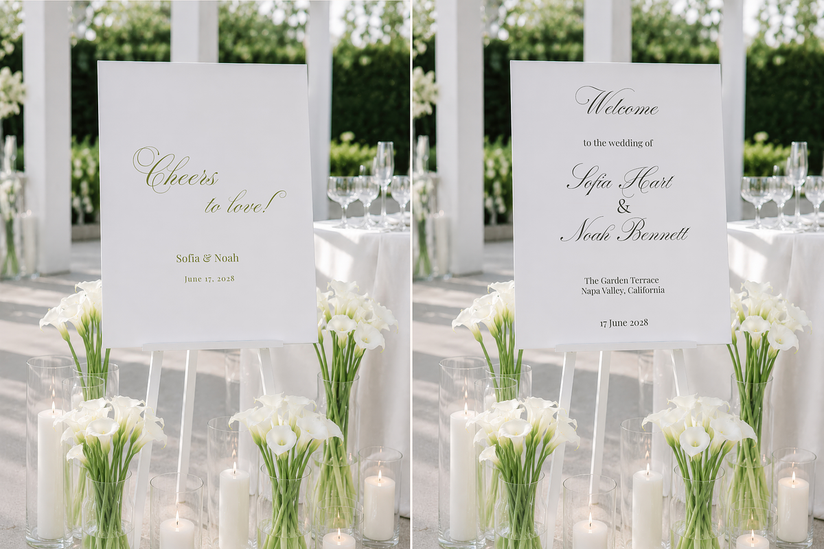 Calla Lily Welcome Sign Mockup, an Advertising Mockup by Serenefeeling (Photo 3 of 6)