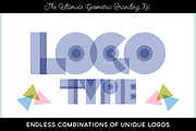 Logo Font Geometric Branding Kit, an Object Graphic by Marmalade Moon (Thumbnail 1 of 6)
