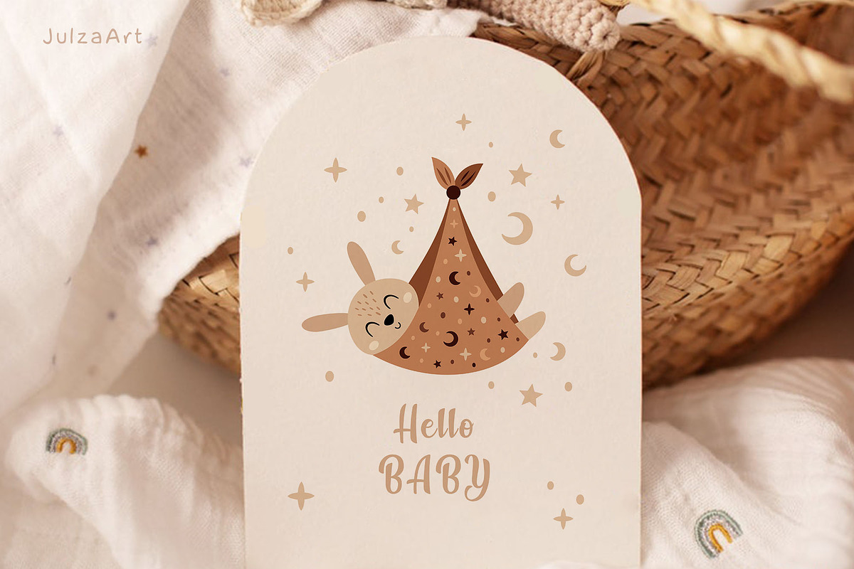 Bohemian nursery collection, an Object Illustration by JulzaArt (Photo 6 of 12)