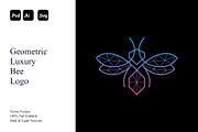 Geometric Luxury Bee Logo, a Branding & Logo Template by Luxury Logos (Thumbnail 1 of 4)