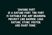 Javiore - Nature Font, a Sans Serif Font by QR Design Studio (Thumbnail 2 of 7)