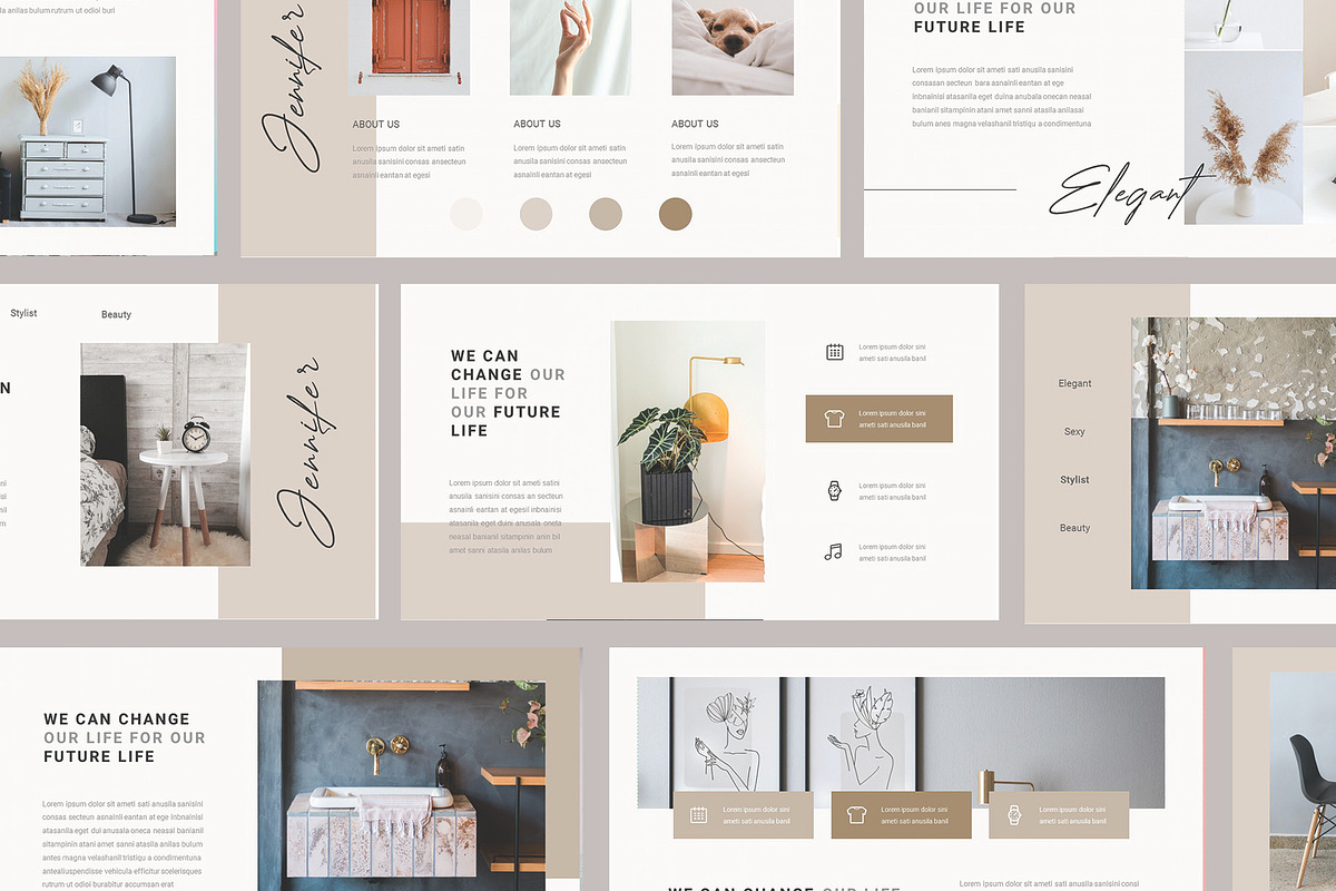 Jennifer - PowerPoint Template, a Presentation Template by riz creative ...