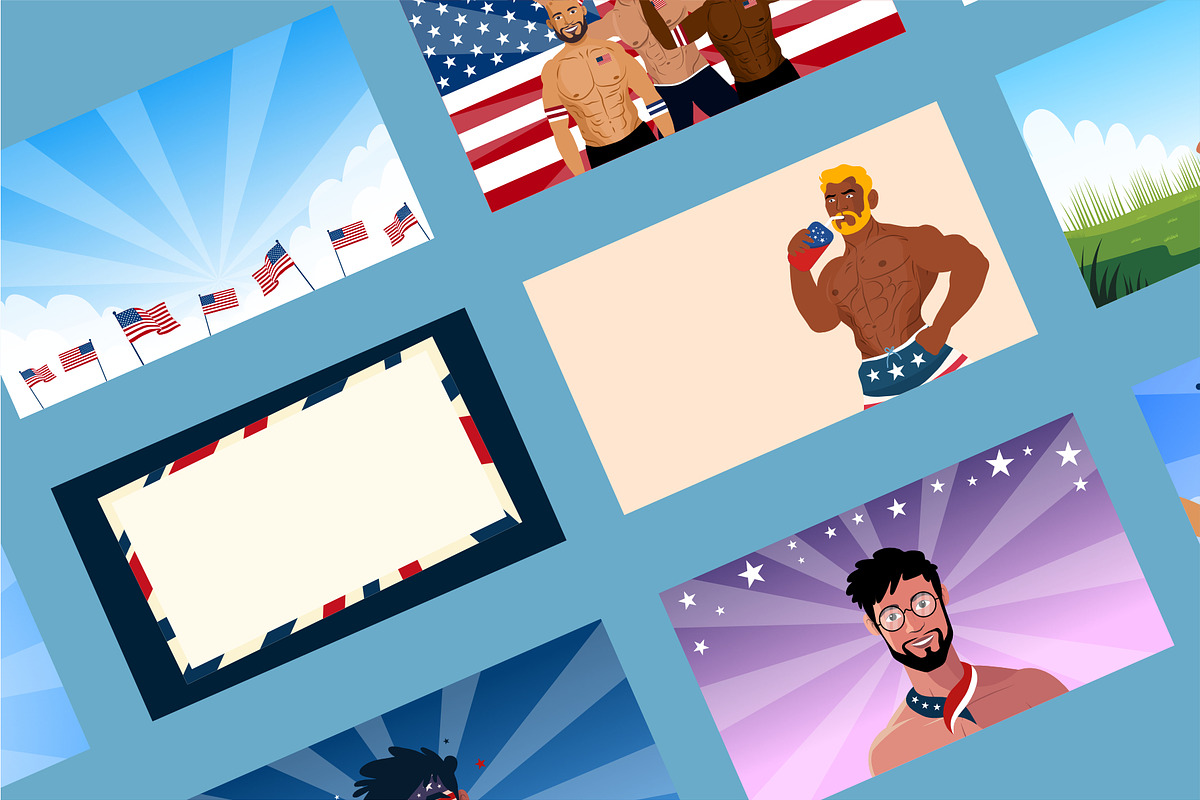 USA 4th of july, a Seasonal Illustration by foxndeer (Photo 3 of 4)