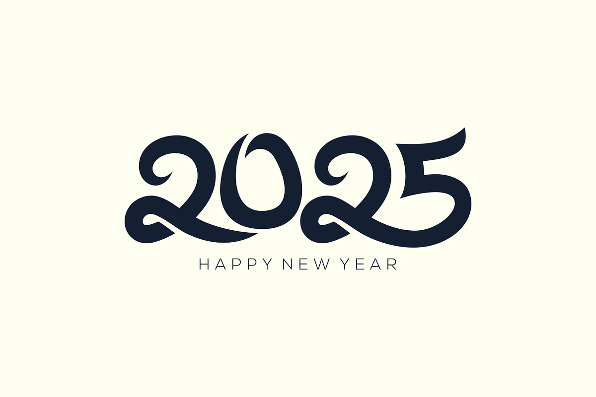 2025 Happy New Year design vector., a Branding & Logo Template by BARONSTD (Photo 2 of 6)