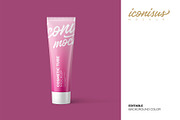 Cosmetic Tube Mockup Template, a Packaging Mockup by iconisusmockup (Thumbnail 2 of 3)