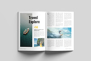 Travel & Explore Magazine Template, a Magazine Template by Cleffon_Graphic_Studio (Thumbnail 6 of 11)