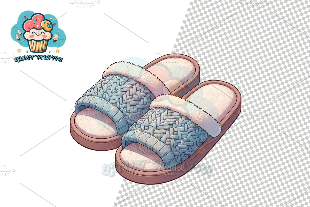 Slippers Clipart Collection, a Person Illustration by QM_ART (Photo 3 of 12)