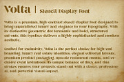 Volta - Luxury Elegant Stencil Font, a Serif Font by OWPictures (Thumbnail 9 of 10)