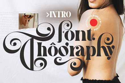 Font Thography, a Script Font by Alcode