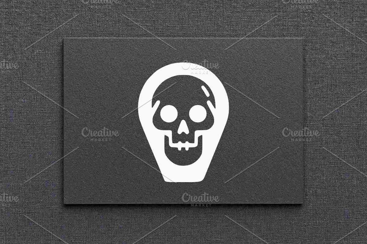 Skull Location Pin Vector, a Seasonal Illustration by Vectorium Studio (Photo 4 of 4)