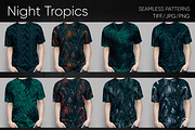 Night Tropics seamless patterns, a Pattern Graphic by ANAKOTO (Thumbnail 8 of 20)