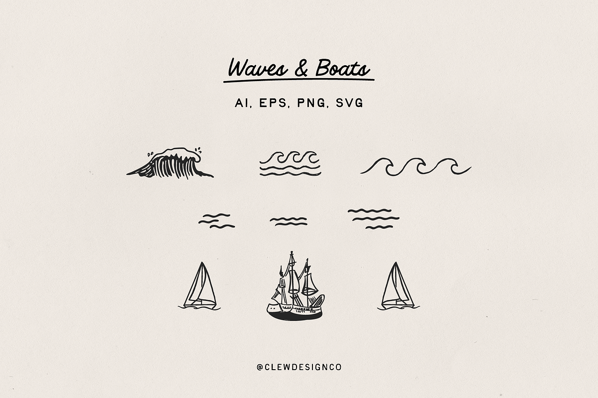 Hand-Drawn Beach Illustration Pack, a Seasonal Illustration by CLew Design Co (Photo 3 of 10)