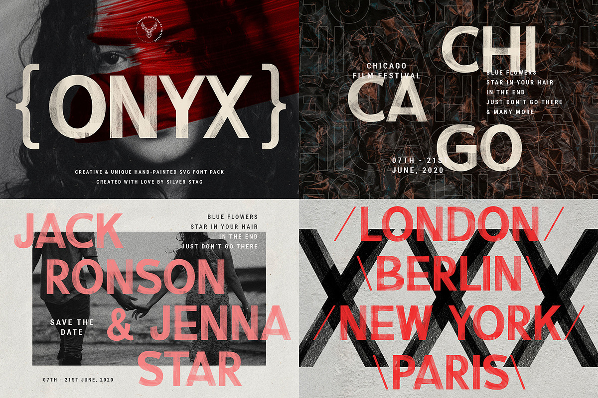 Creative SVG Font Bundle, a Serif Font by SilverStag Type Foundry