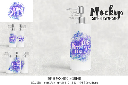 Soap dispenser mockup