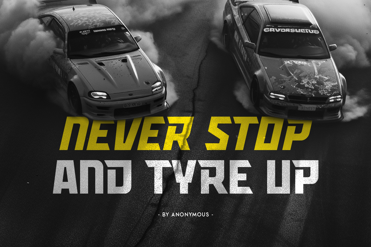 Dragger - Sport Racing Car Font, a Sans Serif Font by Hamz Studio (Photo 5 of 8)