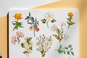 Floral Stickers Bundle