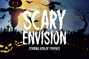 Scary Envision Typeface, a Script Font by Seemly Fonts (Thumbnail 1 of 5)