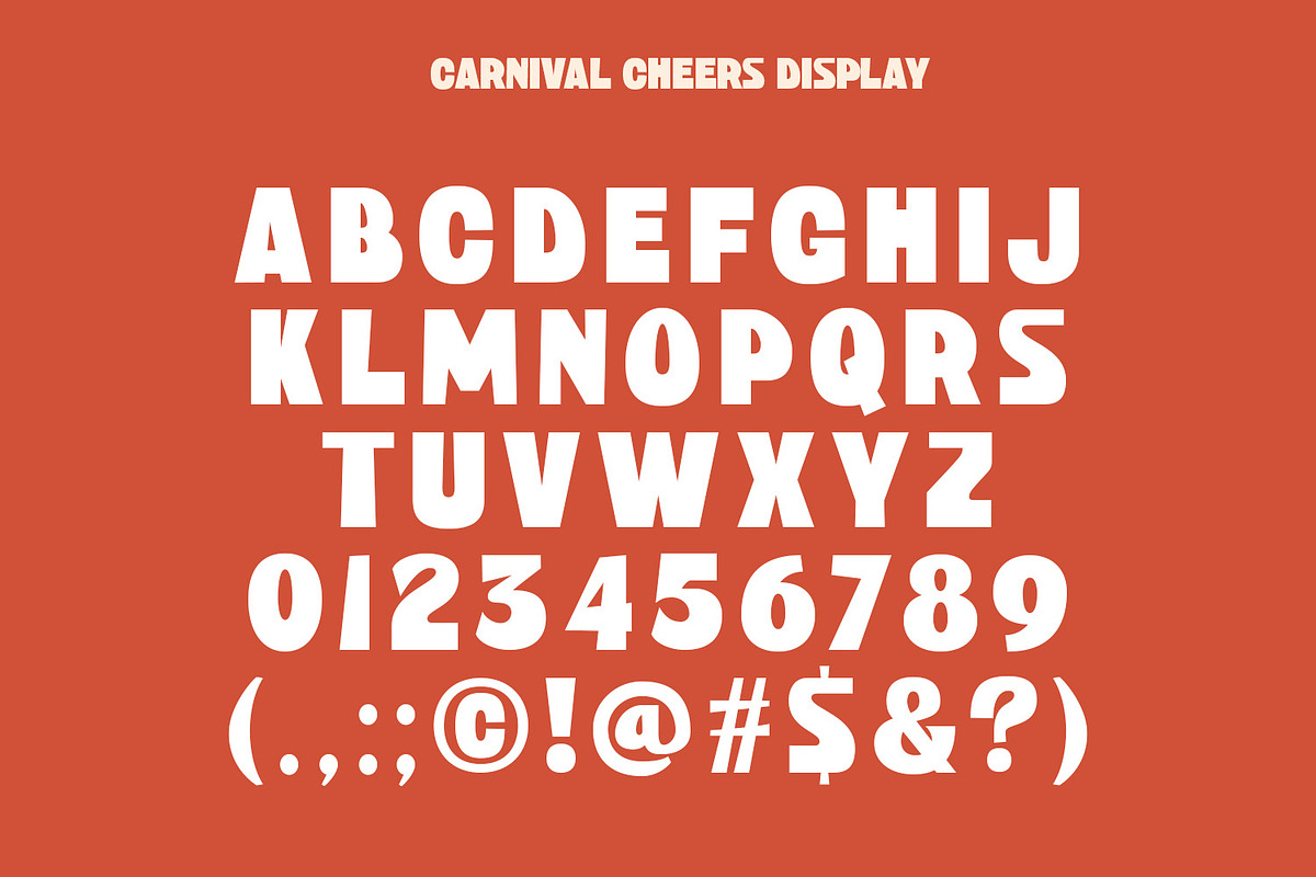 Carnival Cheers, a Font by Nathatype (Photo 9 of 12)