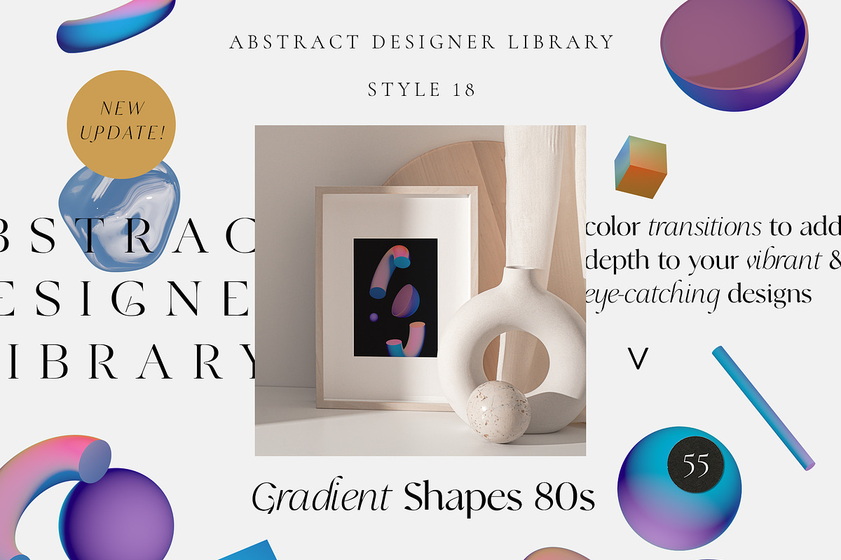 ABSTRACT DESIGN LIBRARY shapes, an Object Graphic by Lana Elanor (Photo 37 of 56)