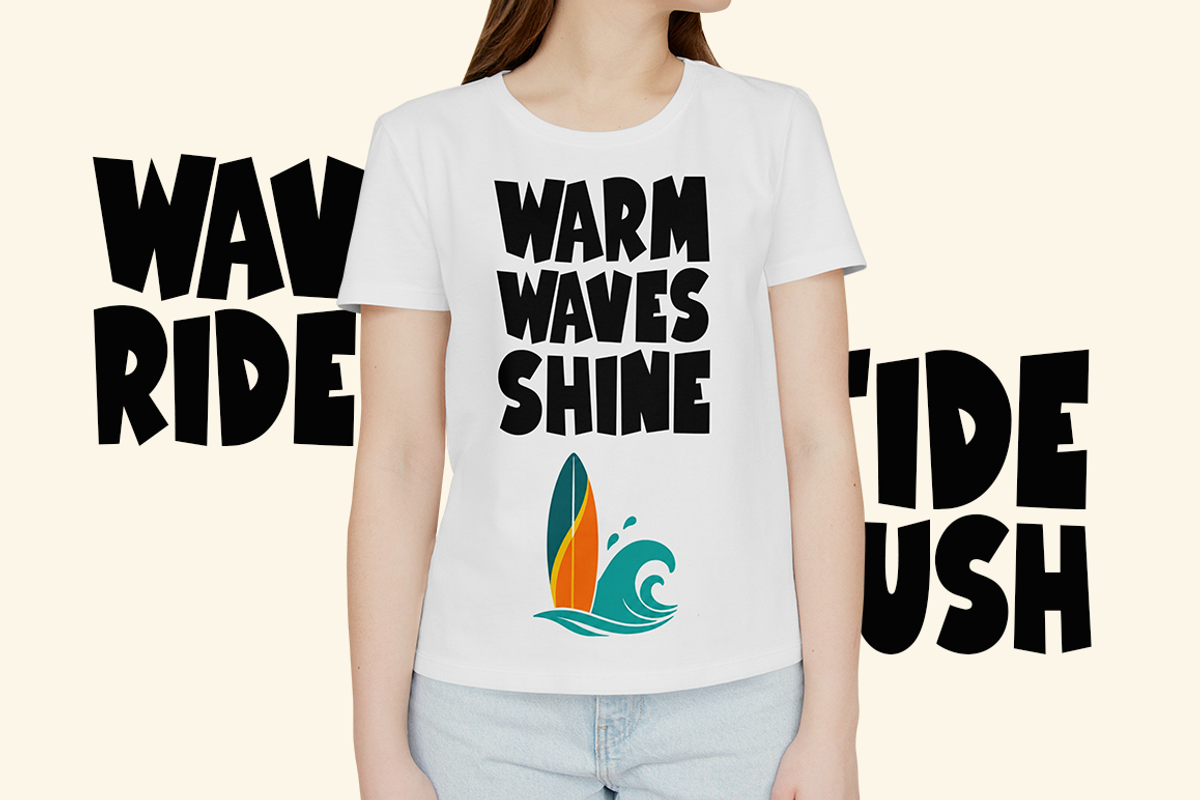 Summer Dreamer Typeface, a Sans Serif Font by Seemly Fonts (Photo 3 of 6)