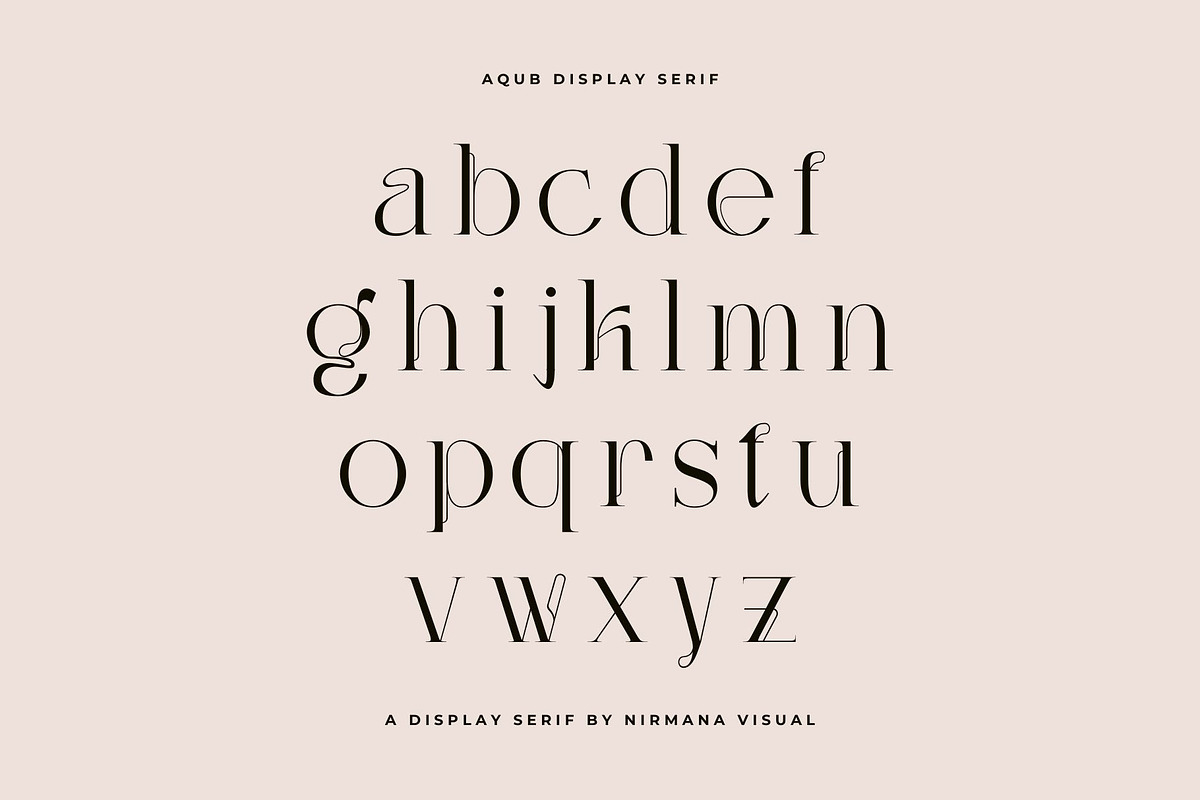 Aqub - Modern Serif Font, a Serif Font by Nirmana Visual (Photo 4 of 10)