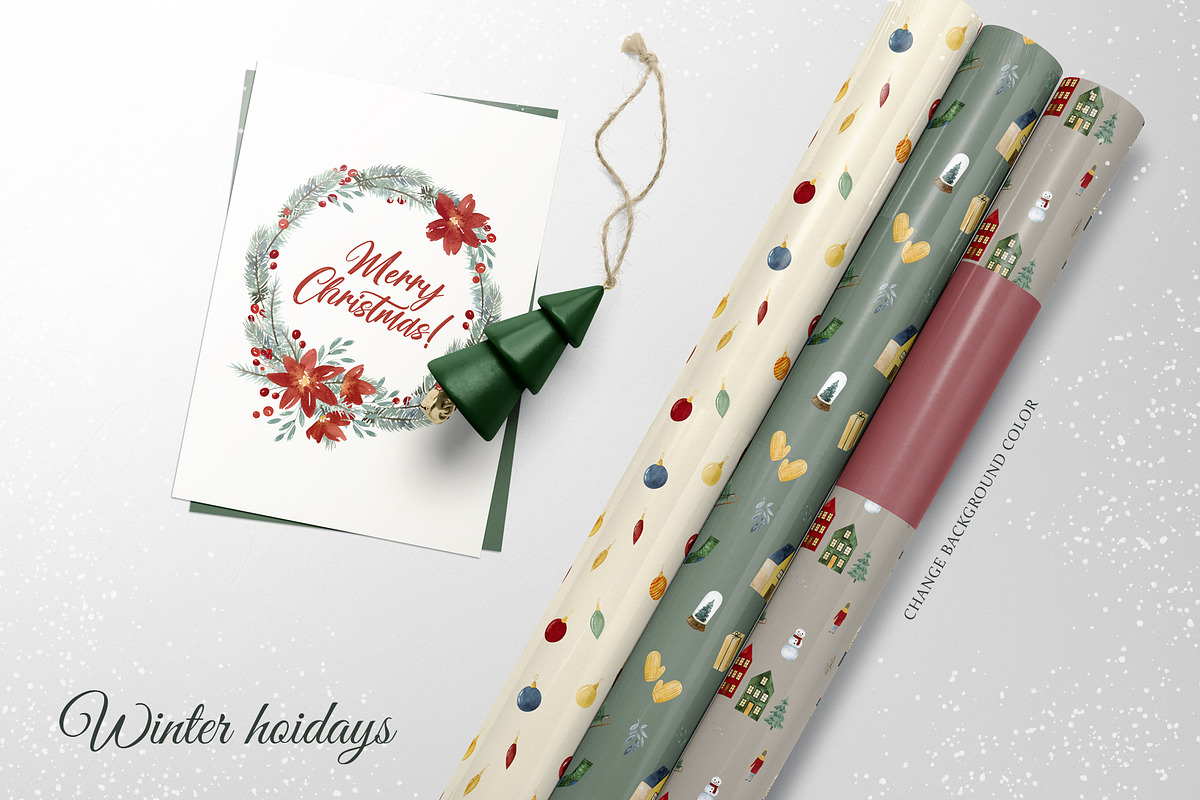Watercolor WINTER HOLIDAYS, a Seasonal Illustration by LeriaArt watercolor (Photo 14 of 16)