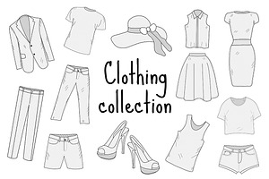 Clothing Collection Patterns Set