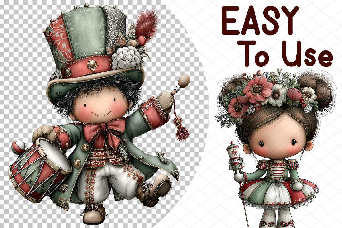Christmas Nutcracker Soldier Clipart, an Illustration by cherrydesign (Photo 4 of 4)