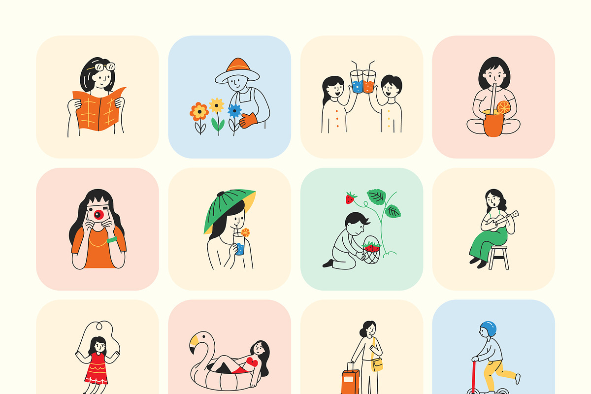 Summer Illustration Art Set, a Seasonal Illustration by Vectors Market (Photo 8 of 8)