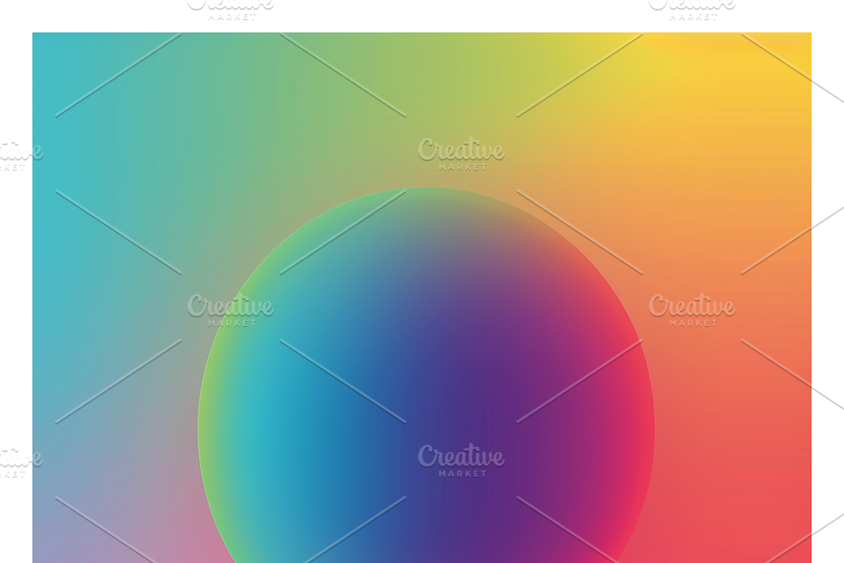 Rare Co - Rainbow Gradient Spheres, a Background Graphic by milatovar (Photo 7 of 17)