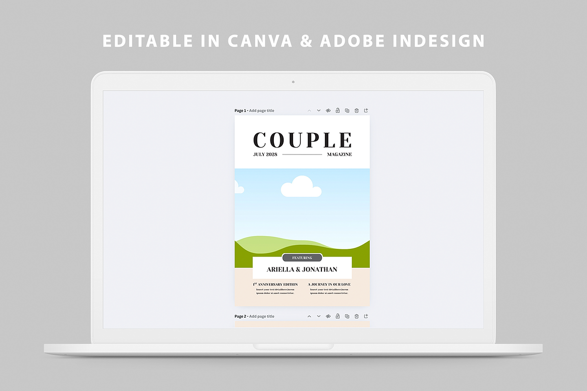 Couples Magazine Template, a Magazine Template by Leaflove (Photo 10 of 10)