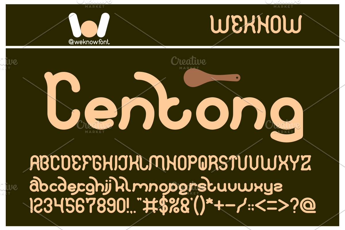 polysoup font, a Font by weknow (Photo 1 of 5)