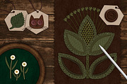 Embroidery Art Brushes For Procreate, a Brush Add-On by bokettori (Thumbnail 41 of 42)