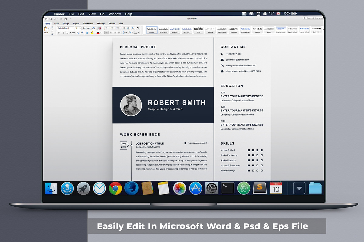 Lester | CV / resume template, a Resume Template by X-Type (Photo 3 of 4)