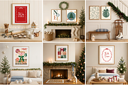 45 Christmas Frame Canva Mockups, a Household Mockup by Matisse Studio (Thumbnail 2 of 9)