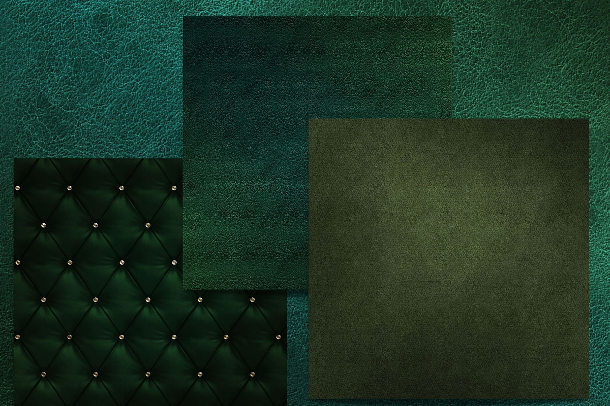 Green Leather Textures, a Texture Illustration by Kandace Lalo Designs (Photo 2 of 3)