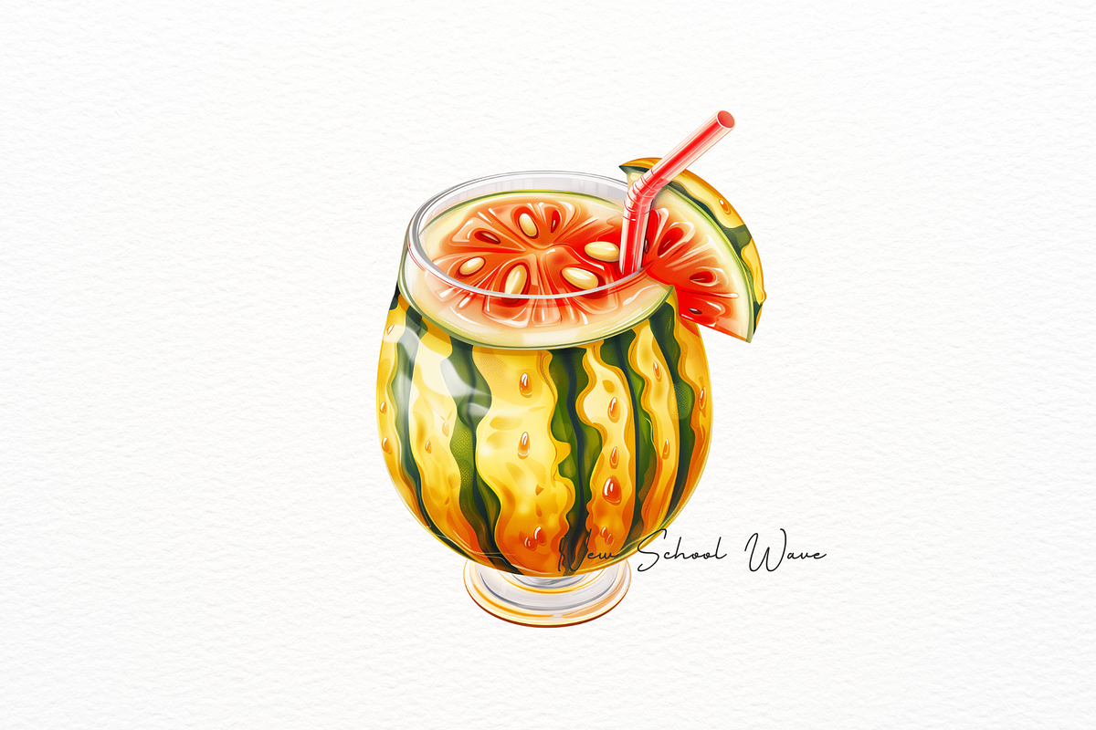 Hyperrealistic Summer Drink Clipart, a Food Illustration by New-School-Wave (Photo 2 of 5)