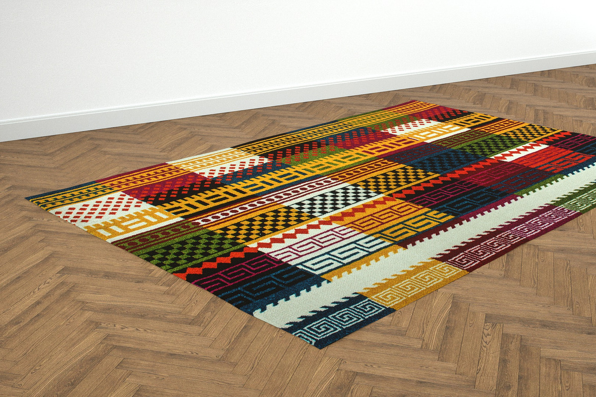 4 Colorful Rugs, a Furniture 3D Model by 3DTreatment (Photo 4 of 10)